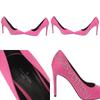 Gebrauchte AUTHENTISCHE LOUIS VUITTON callback Linie Pumps Rosa Satin/Strasssteine