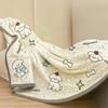 Soft Blanket for Beds Thin Cartoon Printing Plaids for Sofa Single/Queen/King Blanket for Travel Reactive Printed Blanket Plaids
