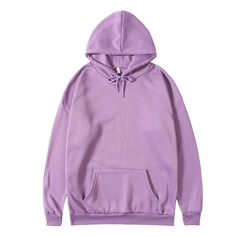 European American Plus Velvet Loose Casual Hooded Sweatshirt - Women's Autumn Winter Wear