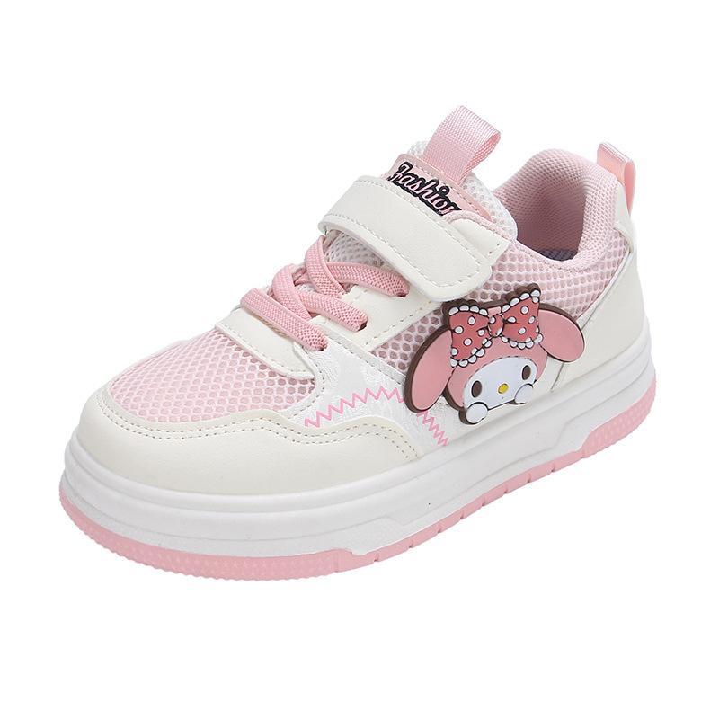 

Kulomie girls board shoes 2025 spring and autumn melody children s sports shoes breathable mesh white shoes medium and small children 31 (inner length about 19.5 cm)