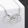 Hollow Cat Claw Love Necklace Female Ins Style Niche Design Sense Collarbone Chain Versatile Simple Korean Version Pendant Wholesale