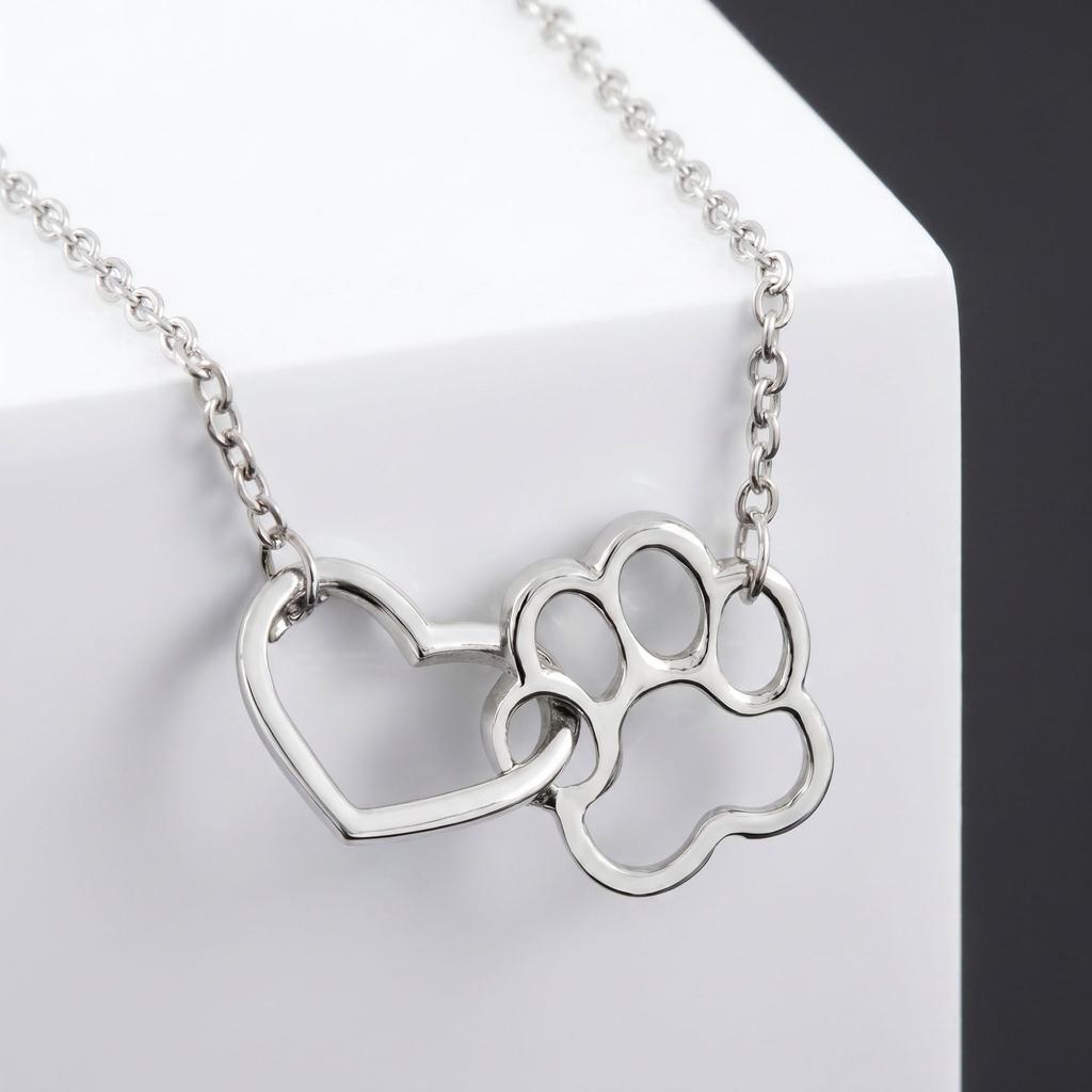 Hollow Cat Claw Love Necklace Female Ins Style Niche Design Sense Collarbone Chain Versatile Simple Korean Version Pendant Wholesale
