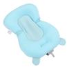 Baby-Bade-Sitzkissen Schwimmend Sicher Faltbar Verstellbar Kleinkind-Bade-Stütze für Neugeborene Blauer Bär