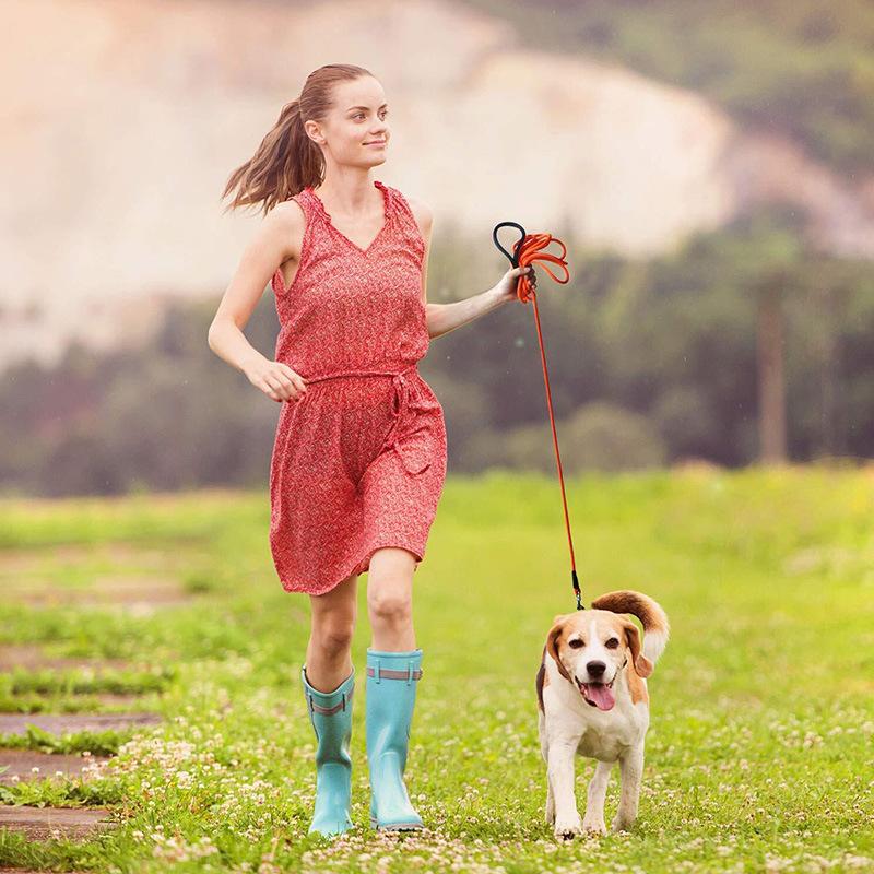 5M/10M/15M Dog Leashes Training Dog Rope- Heavy Duty Nylon Recall Pet Tracking Line- for Small Medium Outside Training Camping