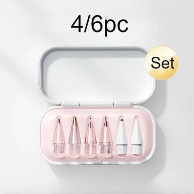 4/6 Bucăți Vârfuri de Rezervă pentru Creion Apple Pencil 1-a și a 2-a Generație iPencil Pro Vârfuri Moi 2B pentru iPad Mini Creion 1/2 Stylus Vârf Fin