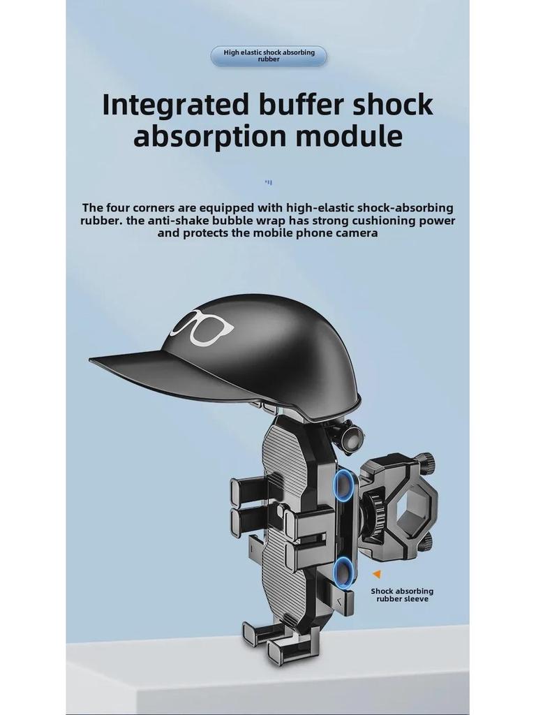 Wasserdichter Sonnenschutz Handyhalter für Helm, Motorrad, Fahrrad - Oktopus-Design