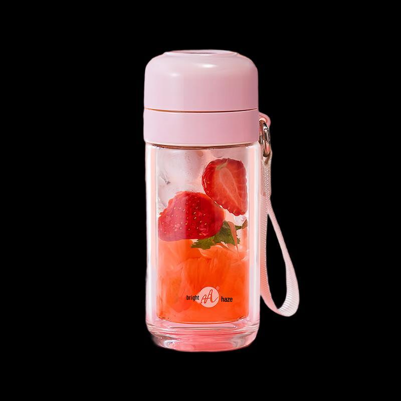Stylish Double-Layer Glass Tea Infuser Bottle