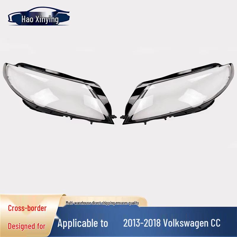 

Volkswagen CC 13-18 Headlight Cover: Transparent Front Lamp Shade for Passat Models Left Driver Side