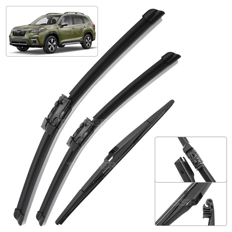 Front & Rear Wiper Blades Set For Subaru Forester SK -    Windshield Windscreen Window Brushes