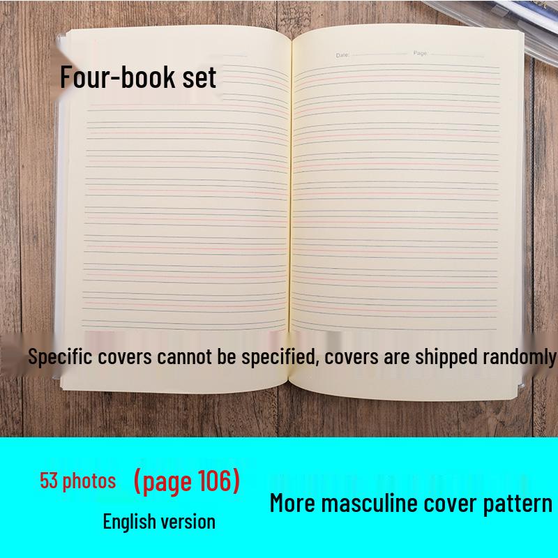 Rubber-Covered A5 Grid & Lined Notebook for Student Use.