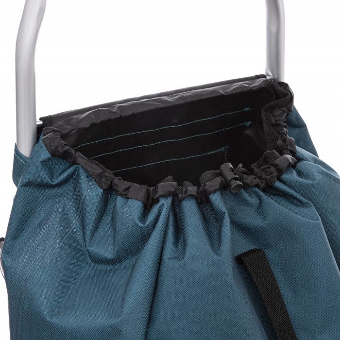 Atmosphera Alu 2-wheel Folding Market Trolley - Duck Blue