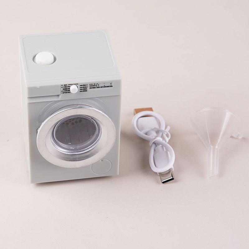 1 Set 1:12 Scale Laundry Room Appliance Miniature Dollhouses Simulation Mini Rechargeable Washing Machine Model