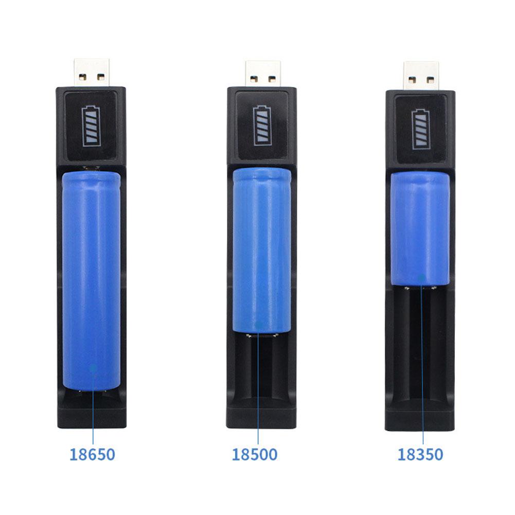 USB Direct Insertion Single 18650 Lithium Battery Fast Button Charging Push Battery Sour H3Q4