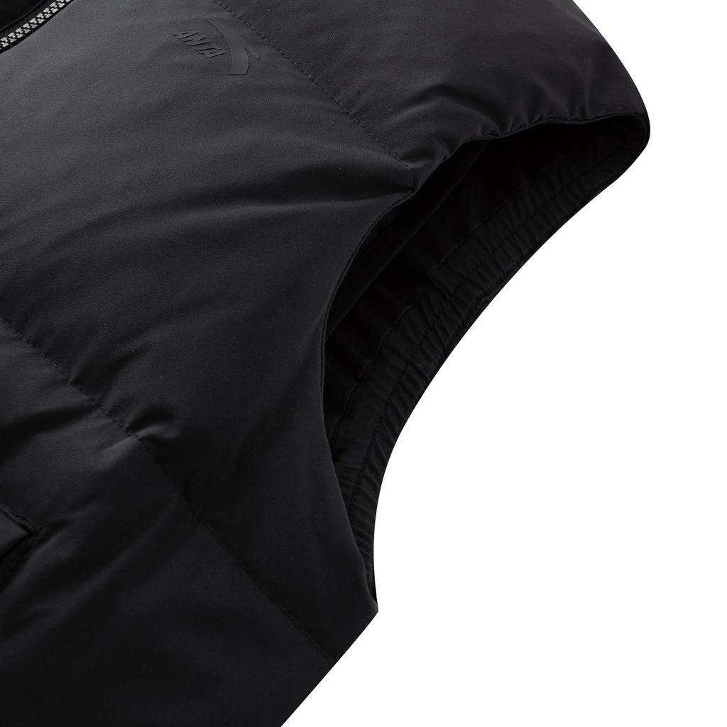 Anta Life Series 2025 Autumn Basic Black Down Vest Women Vests 962548905-3