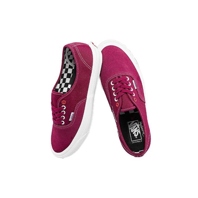 Ray Barbee x Leica x Vans OG Authentic LX Uchwyć Podróż Sneakersy Unisex Czerwony Ciemnoczerwony VN0A4BV991Y