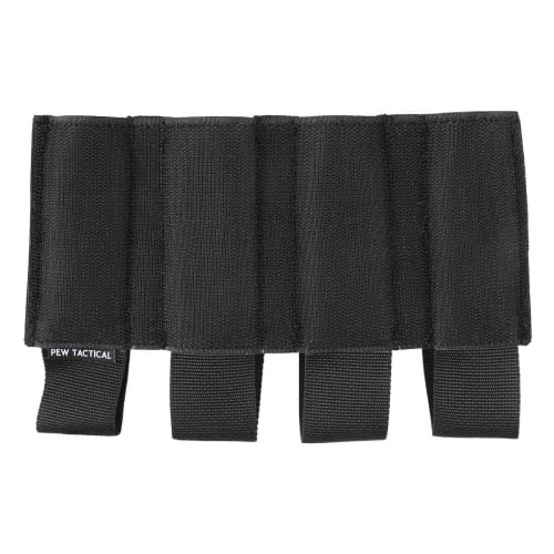 PEW Tactical FC Style Turnover Quad SMG Magazine Pouch, Large, Coyote Brown