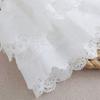 White Lace Faux Sleeves Pair with Gathered Opening for Top Styling Dress Looks and Costume Accessory Wear