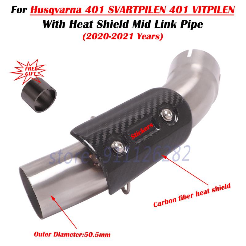 Für Husqvarna 401 SVARTPILEN 401 VITPILEN 125 250 2018 19 20 2021 Motorrad Auspuff Escape System Modifizierter Schalldämpfer Mittelrohr