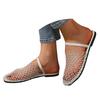 Famous Designer Women Flats Casual Sandals Women's Black Flat Sandals Summer Slide Sandals Closed Toe Flat Pantuflas Mujer