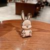Slide-Push Bunny Phone Stand With Adhesive Back - Foldable Desktop Holder For Hands-Free Viewing