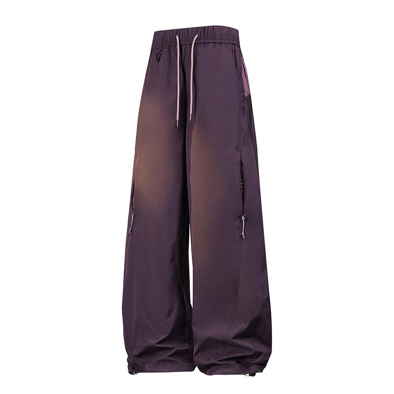 Women's Pants, American Straight Leg Work Pants, Loose Paratrooper Pants, Hong Kong Style Functional Casual Pants