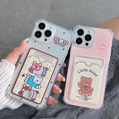 Stoßfeste schlanke TPU-Wallet-Handyhülle für Redmi, Realme, Samsung, iPhone 14/11, A53, A52S, Vivo – Leicht, kratzfest, stilvolle Hülle