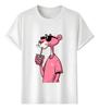 Tshirt Muscle Freaks Pink Panther Estilo Boba Tea Camiseta