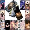 Phone Cover for Huawei P30 P20 Mate 20 Lite Pro Y7 Y6P Y7A 2019 Nova 5T 3I Funda Casing Soft Case Cartoon Cat Meow Kitten