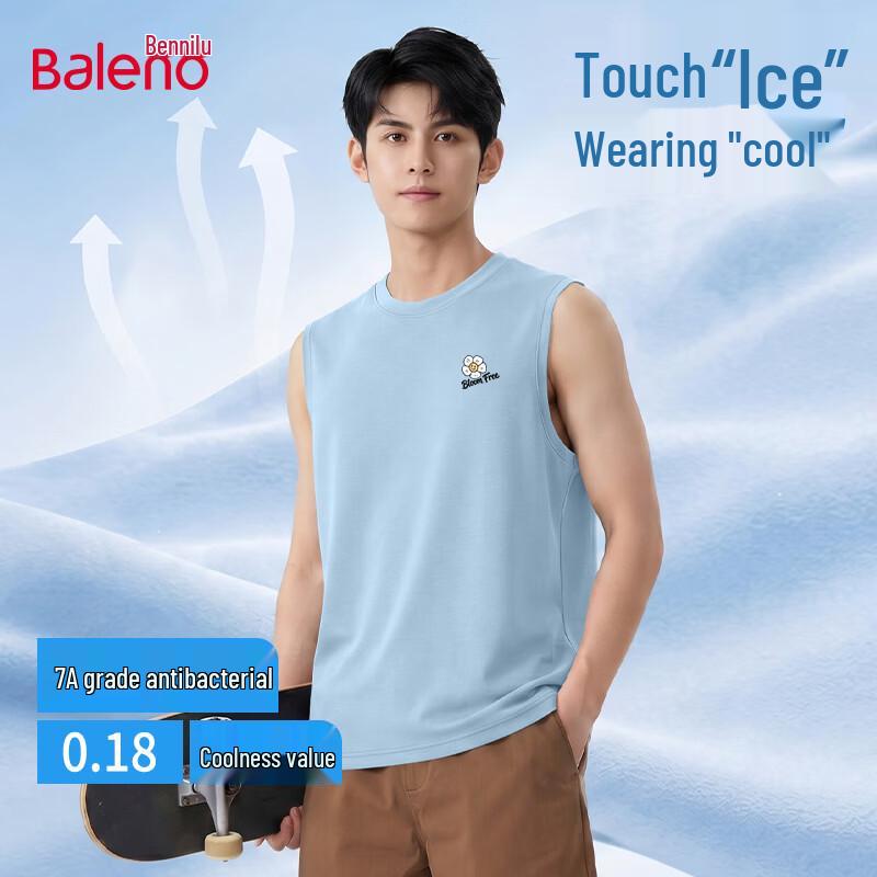 Baleno Men s Cool-Feel Graffiti Print Vest 2XL