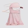 Ice Silk Sunscreen Hats Mask Women Men Summer Breathable Outdoor Sports Hat-Brim Thin Traceless Facemask Uv Protection Caps