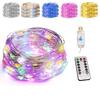 10M/20M Waterproof 8Modes USB Copper Wire LED String Fairy Light With 13Key Remote For Xmas Party Christmas Decoration Year