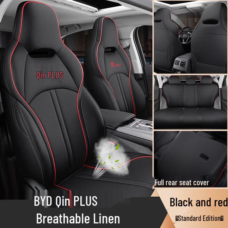 BYD Qin PLUS Dedicated Seat Cover: Four-Season Full Wrap DMi/EV Universal Cushion