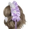 Süßes Lolita Band Kopfschmuck, Lila Anhänger, Lolita Haar Accessoire, Spitzen Stirnband mit Schleife, Moe, Niedlich, Cosplay, Lolita, Maid Café [Gebraucht]