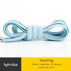 Elastic Sneakers Flat Shoelaces for Shoes AF1 Metal Head Shoe Laces Women Man Shoelace Shoes Accessories Cordones Apatillas