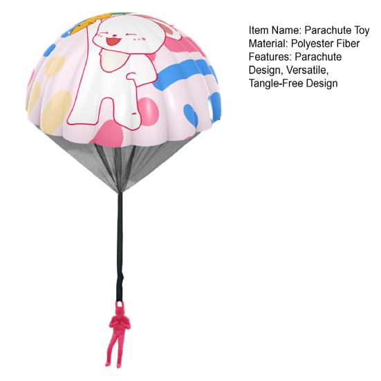 Kids Parachute Toy Tangle Free Digital Parachute Toy Easy To Throw Land Outdoor Indoor Parachute Toy