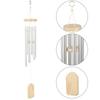 Series Garden Decor Garden Decoration Solid Wood Hanging Decorations Wind Chime Aluminum Tubes