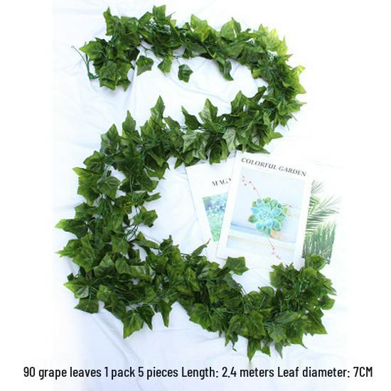 

Искусственное украшение из виноградных листьев: Зеленая вьющаяся лиана для потолочных растений, цветов - доступны оптовые варианты.