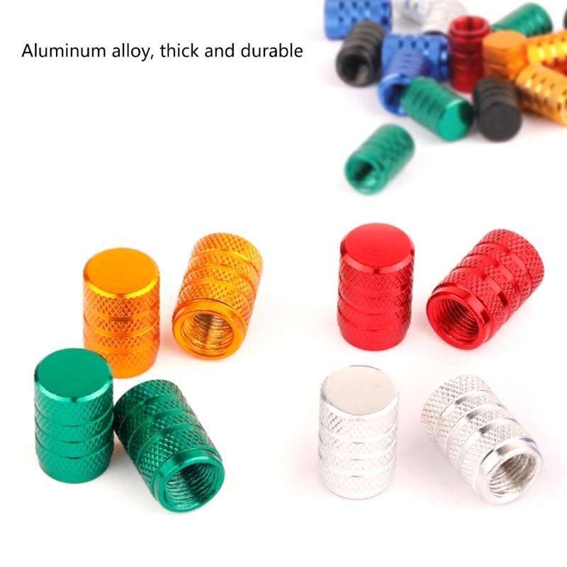 Set di tappi valvola in alluminio Coprivalvole universali per pneumatici Tappi valvola per moto Installazione semplice per migliorare la protezione dell'auto