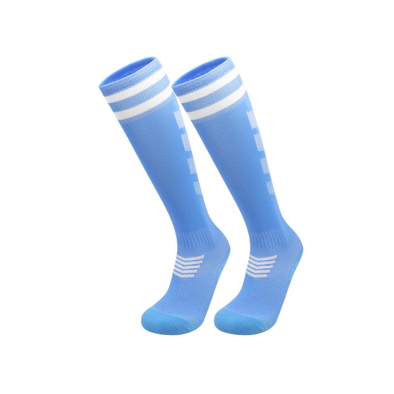 Premium Long Football Socks with Padding, Breathable & Protective for Adults and Big Kids