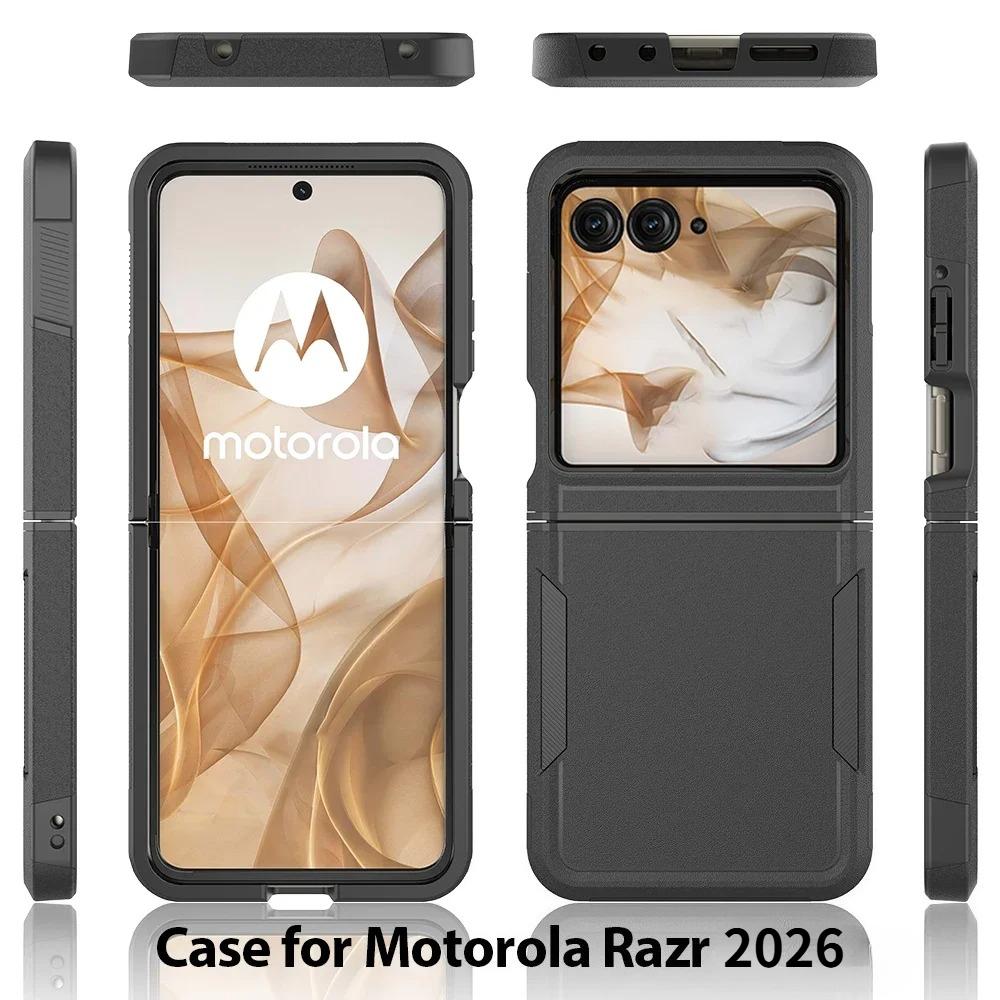 Heavy Duty Armor OTT-BOX Phone Case For Motorola Moto Razr 70 60 50 Razr 2026 2025 2025 Enhanced Shockproof Bumper Protect Cover
