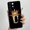 For Realme 15X C85 5G Crown Initial Letter Couple Phone Case Realme15X RMX5250 RMX5253 Soft Silicone TPU Lens Protective Casing
