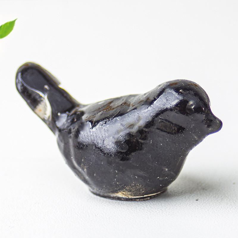Resin Crystal Bird Figurine With Natural Waterstone For Home Office Decor Gift For Friends