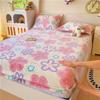 1pc Warm Bed Sheets for Winter Thick Flannel Fleece Fitted Bed Sheets Reactive Printed Drap De Lit Single/Queen/King Drap Housse