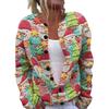 Round Neck Long Sleeve Christmas Cardigan Sweater YXX-YK01