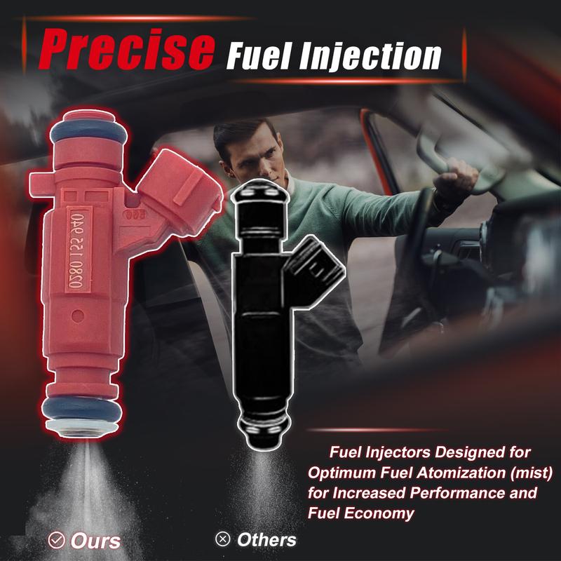 4PCS New Fuel Injectors For Nissan Almera Primera 1996-2008 166009F600 16600-9F600