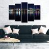 Pięcioczęściowy obraz na płótnie New York Skyline Night