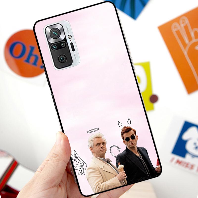 Good Omens Case For Xiaomi Redmi Note 12 Pro 11 8 9 10 Pro 9S 10S 11S 12S Redmi 12C 10C 9C 10A Cover