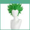 Cos Fake Hair Short Green Wig For Cosplay And Role Play With Breathable Natural Feel