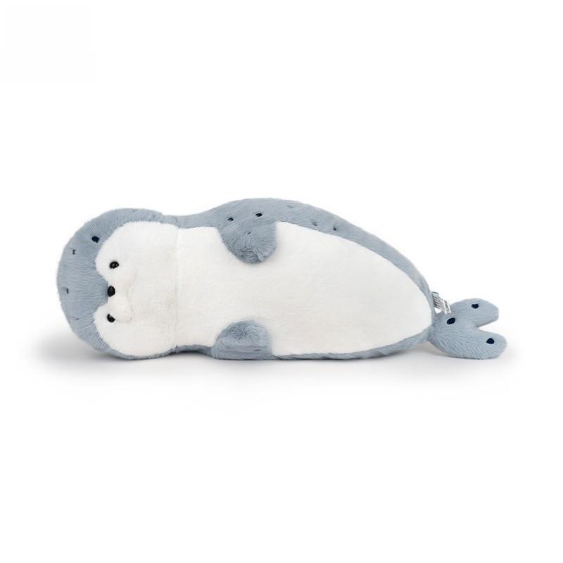 Cute Seal Plush Toy With Soft Short Pile Fabric For Kids Bedtime Sleep Pillow Gift