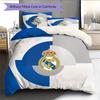 Real Madrid C.F.  Set cu model cuvertură de pat Decorațiune interioară Cadou (1 * față de plapumă + 2 * fețe de pernă fără umplutură)